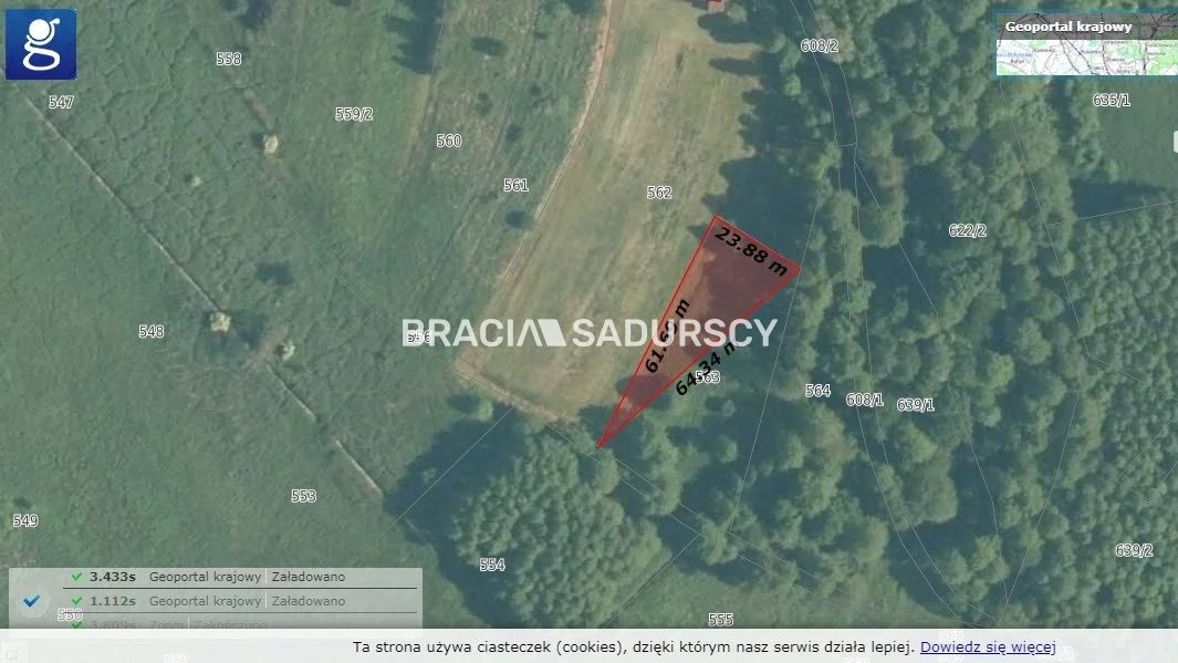 Działka 1 992,00 m², oferta nr , BS5-GS-298654-166, Krzeszowice