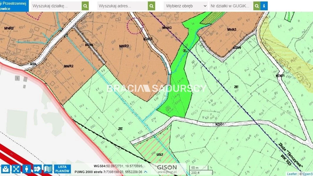 Działka 1 992,00 m², oferta nr , BS5-GS-298654-166, Krzeszowice