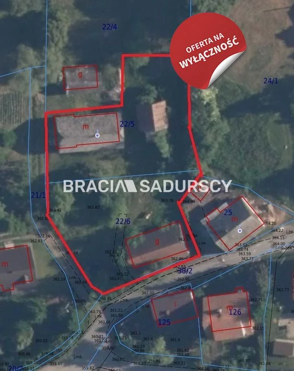 Działka 1 895,00 m², Mogilany, Sprzedaż