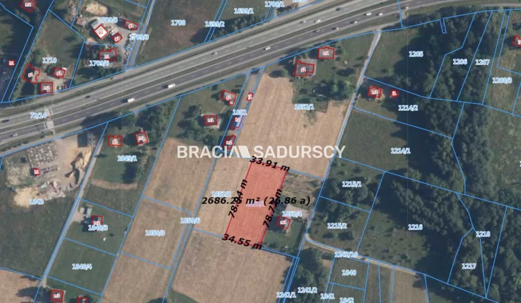 Działka 2 667,00 m², oferta nr , BS5-GS-306660-41, Myślenice