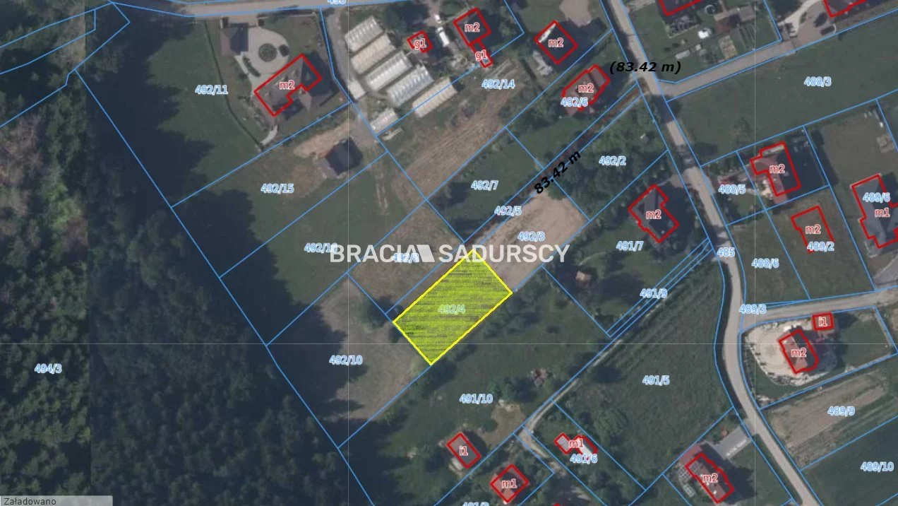 Działka 677,00 m², oferta nr , BS5-GS-307713-17, Myślenice