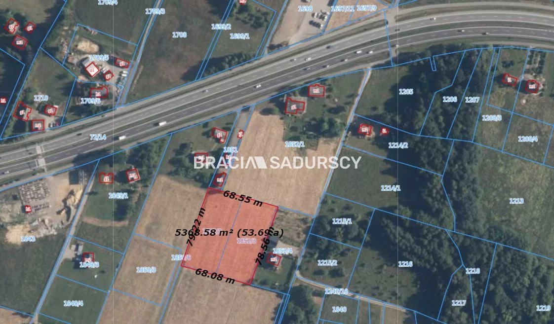Działka 5 367,00 m², oferta nr , BS5-GS-302706-43, Myślenice