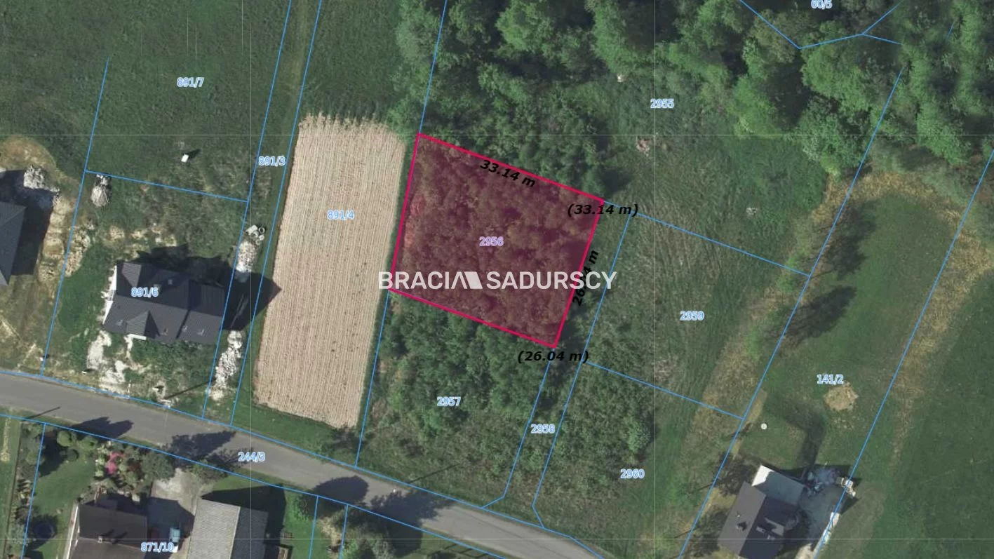 Działka 803,00 m², oferta nr , BS5-GS-310994-3, Siepraw