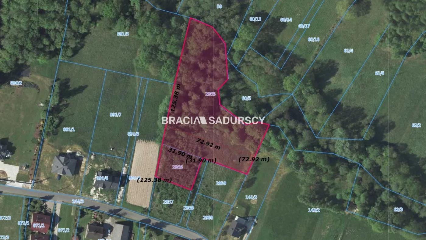 Działka 5 753,00 m², oferta nr , BS5-GS-311085-3, Siepraw
