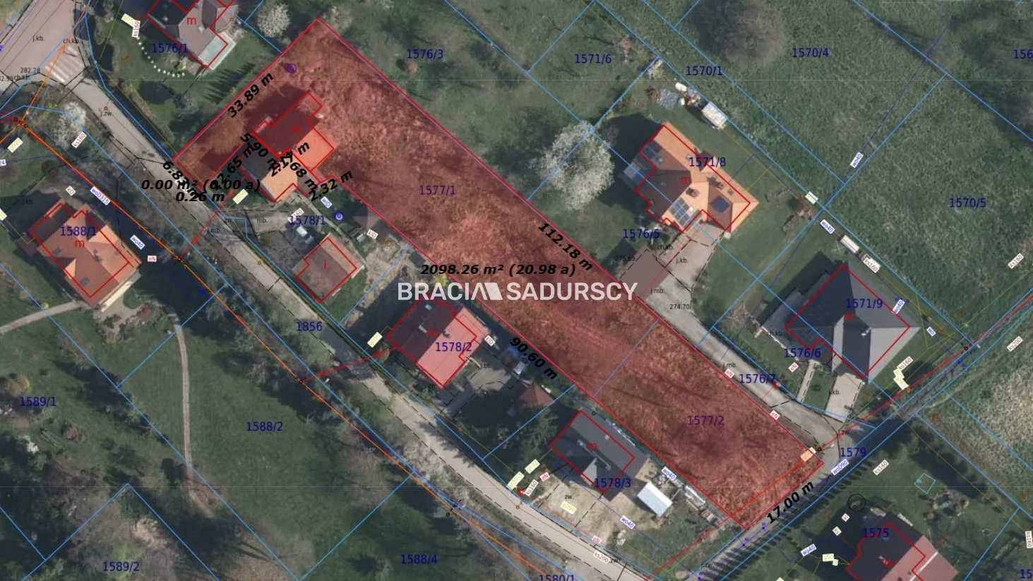 Działka 2 072,00 m², oferta nr , BS5-GS-306883-23, Wieliczka, Solarskiego