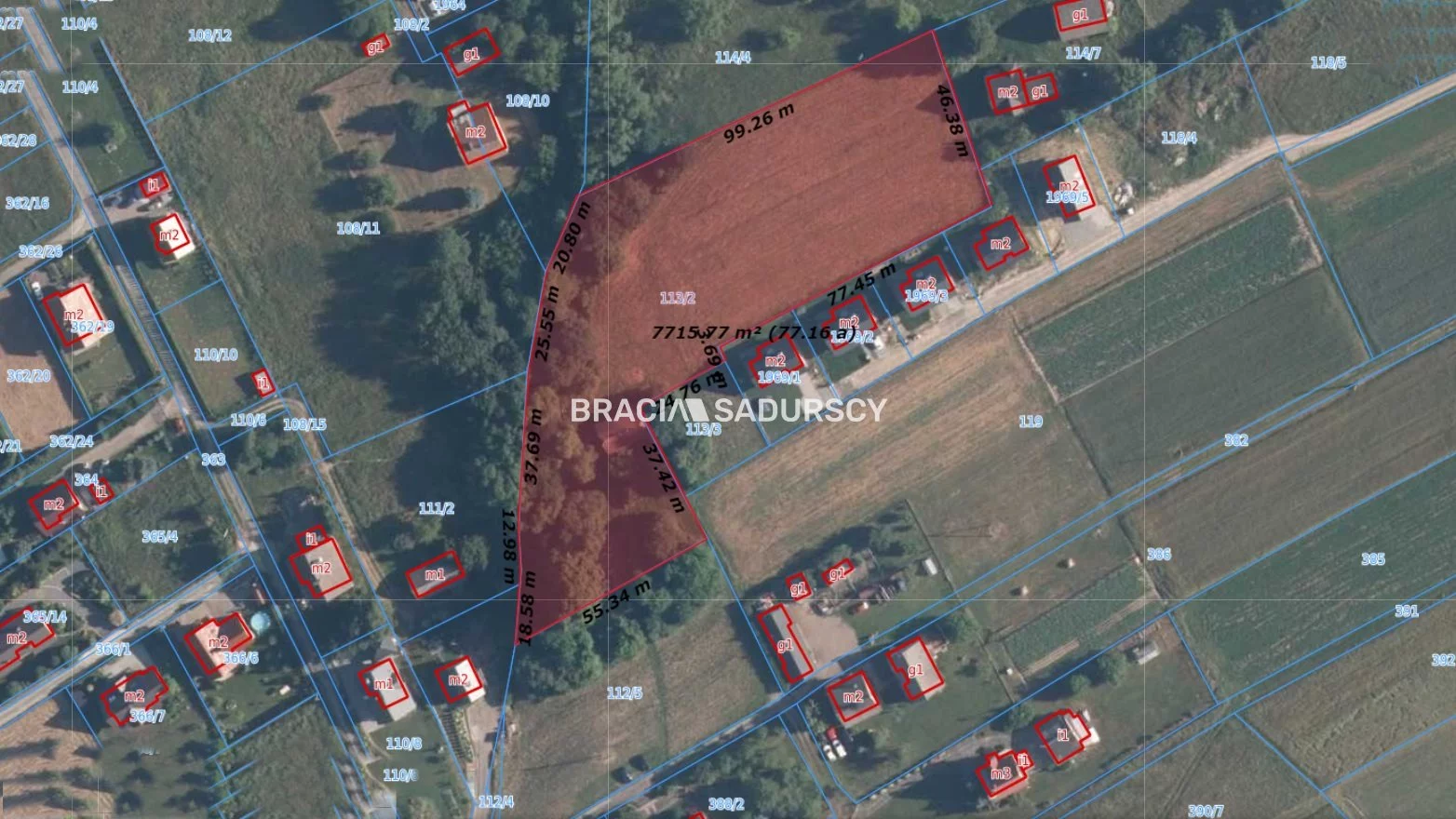 Działka 7 693,00 m², oferta nr , BS5-GS-303476-35, Sułkowice