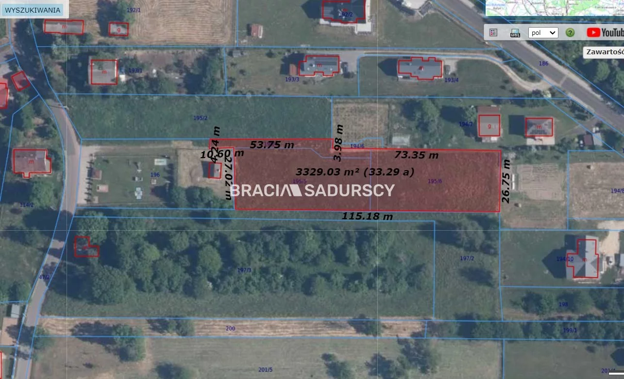 Działka 1 680,00 m², oferta nr , BS5-GS-296259-78, Zabierzów