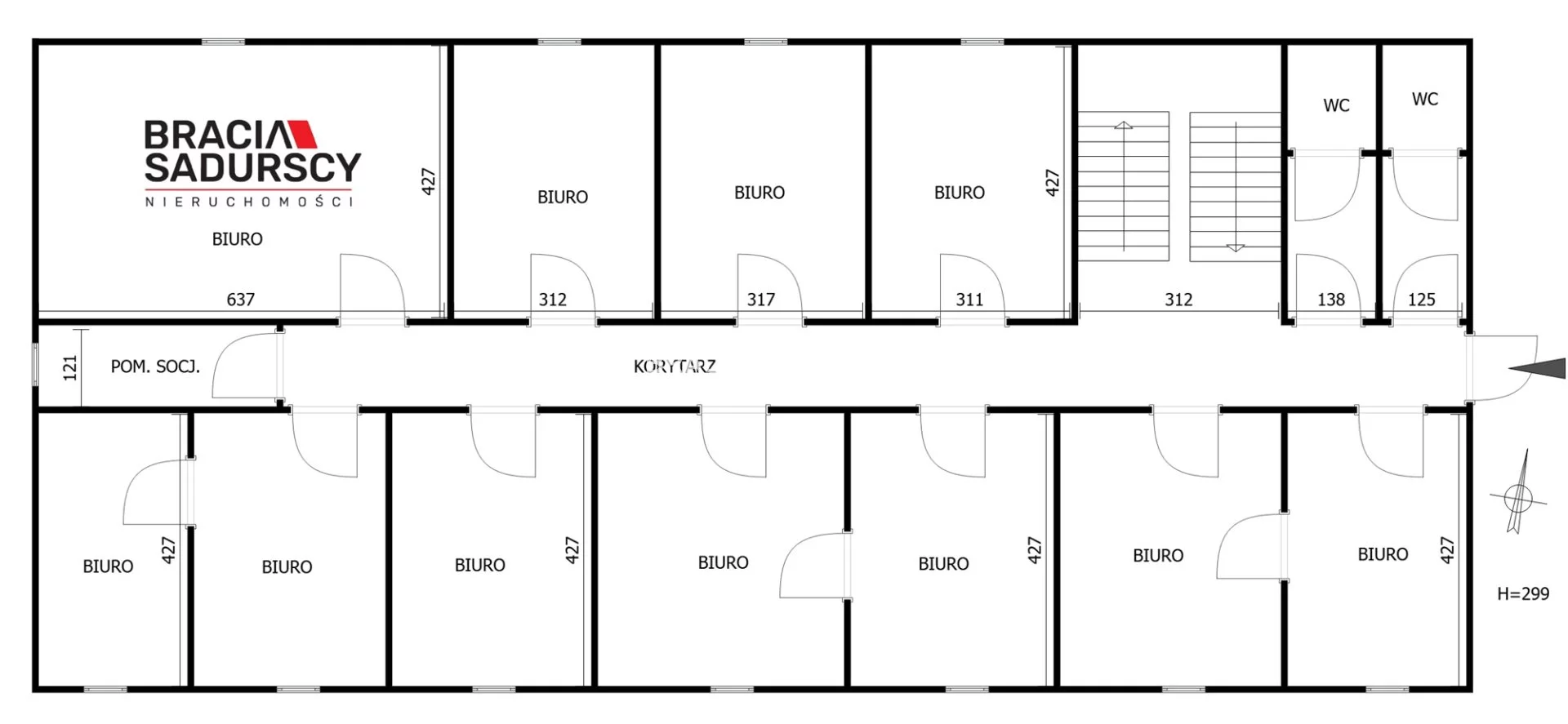 Biuro do wynajęcia, 217,00 m², oferta nr BS2-LW-303516-27