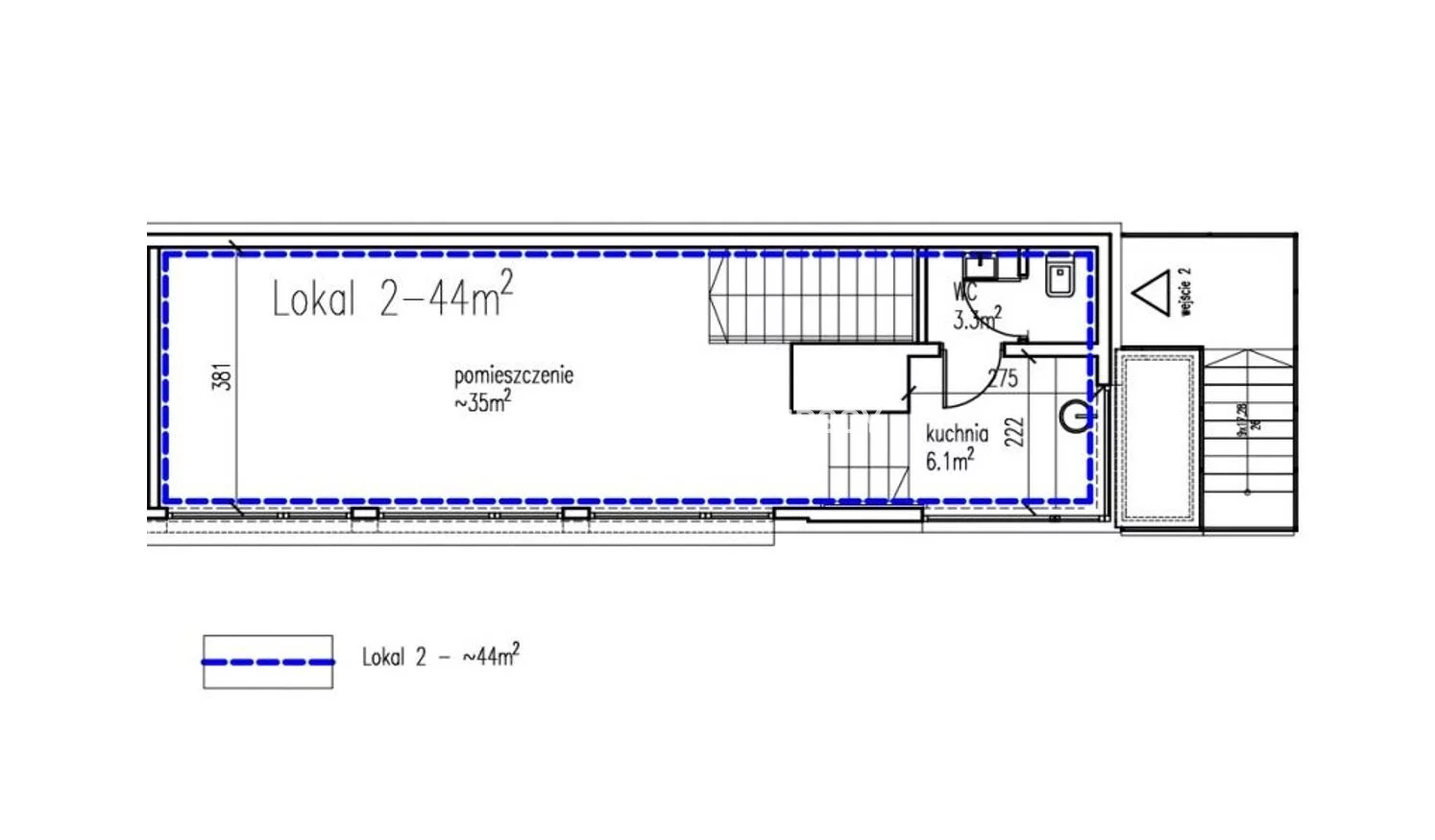 Lokal użytkowy 44,00 m², oferta nr , BS2-LW-308732-6, Kraków, Prądnik Biały, Azory, Chełmońskiego