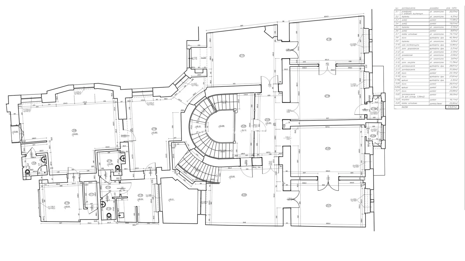 Lokal użytkowy 303,00 m², oferta nr , BS2-LW-306198-10, Kraków, Stare Miasto, Stare Miasto, Czarnowiejska
