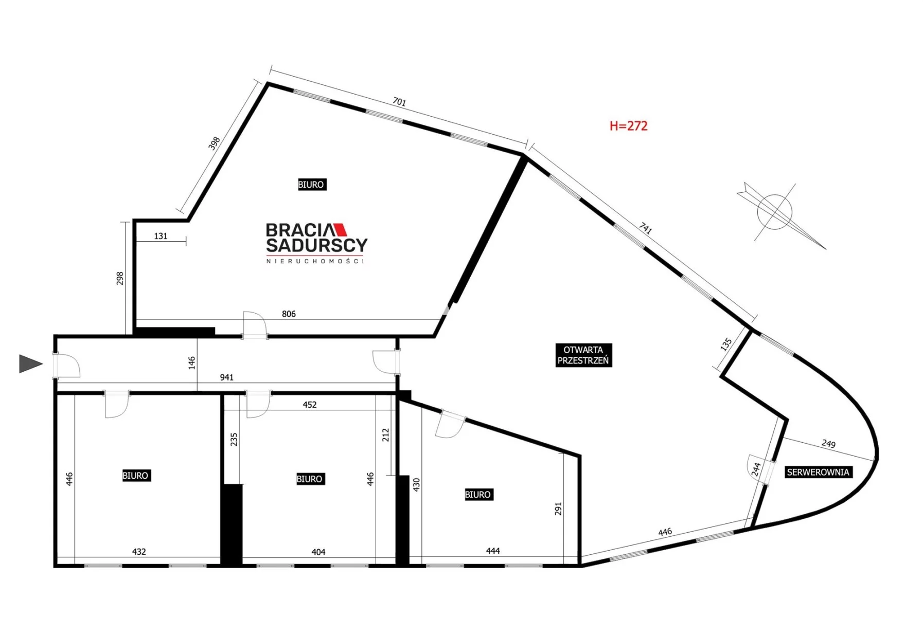 Lokal użytkowy 156,00 m², oferta nr , BS1-LW-312243-1, Kraków, Prądnik Biały, Jasnogórska