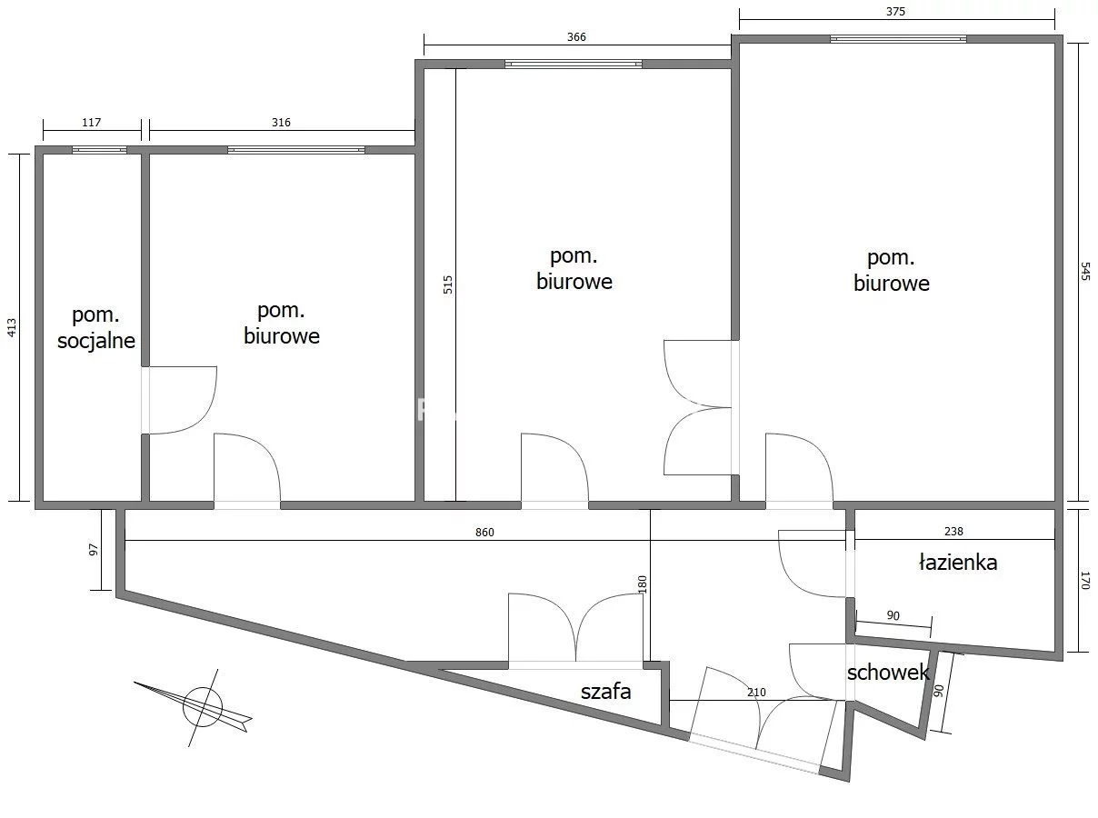 Biuro 80,00 m², oferta nr , BS2-LW-312094-19, Kraków, Stare Miasto, Stare Miasto, Krowoderska