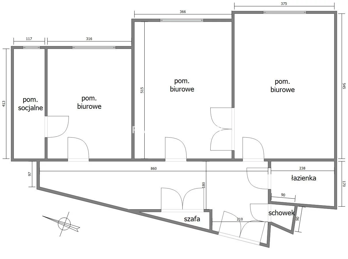 Biuro 80,00 m², oferta nr , BS2-LW-312094-19, Kraków, Stare Miasto, Stare Miasto, Krowoderska