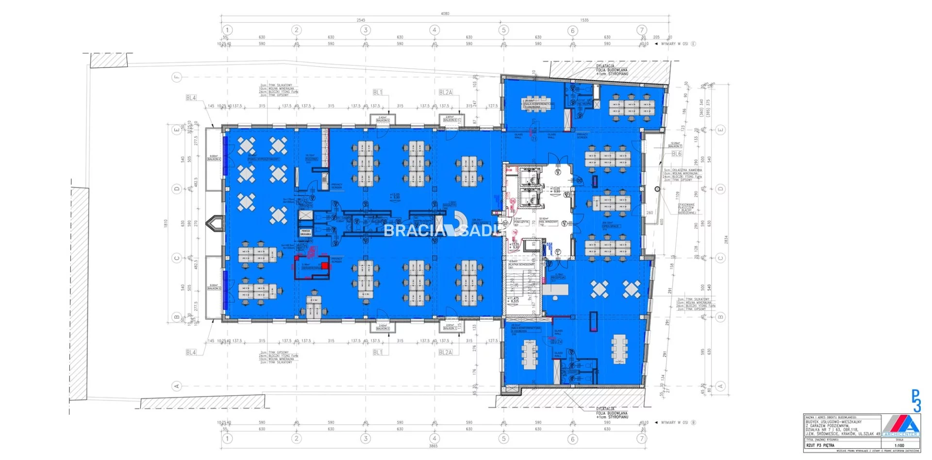 Biuro 2 204,04 m², oferta nr , BS3-LW-301154-50, Kraków, Stare Miasto, Stare Miasto, Szlak