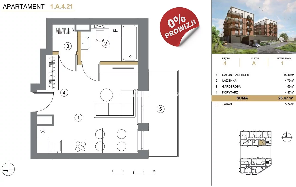 Apartamenty BS2-MS-307556-3 Wieliczka Adama Asnyka