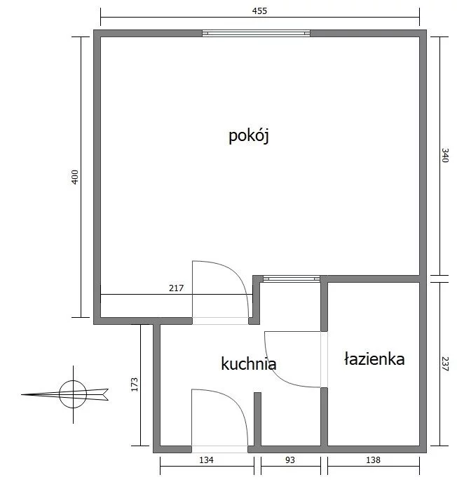 1 pokój, mieszkanie 24,00 m², piętro 1, oferta nr , BS3-MS-296364-14, Kraków, Grzegórzki, Aleja Pokoju