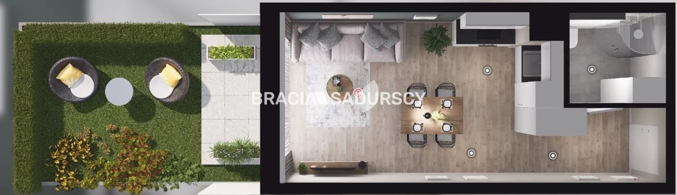1 pokój, mieszkanie 28,78 m², parter, oferta nr , BS2-MS-311723-7, Kraków, Dębniki, Babińskiego