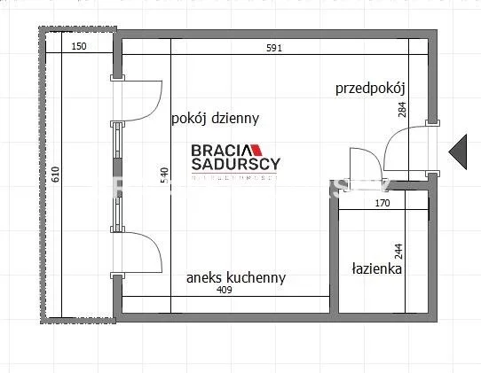 1 pokój, mieszkanie 31,15 m², piętro 3, oferta nr , BS3-MS-311849, Bochnia, Brzeźnicka