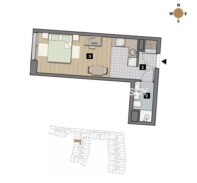 1 pokój, mieszkanie 39,00 m², parter, oferta nr , BS2-MS-311891-1, Kraków, Krowodrza, Łobzów, Czyżewskiego