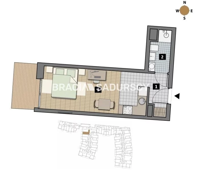 1 pokój, mieszkanie 39,00 m², parter, oferta nr , BS2-MS-311897-1, Kraków, Krowodrza, Łobzów, Czyżewskiego