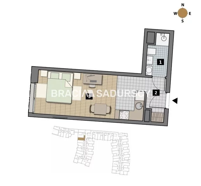 1 pokój, mieszkanie 39,00 m², parter, oferta nr , BS2-MS-311896-1, Kraków, Krowodrza, Łobzów, Czyżewskiego