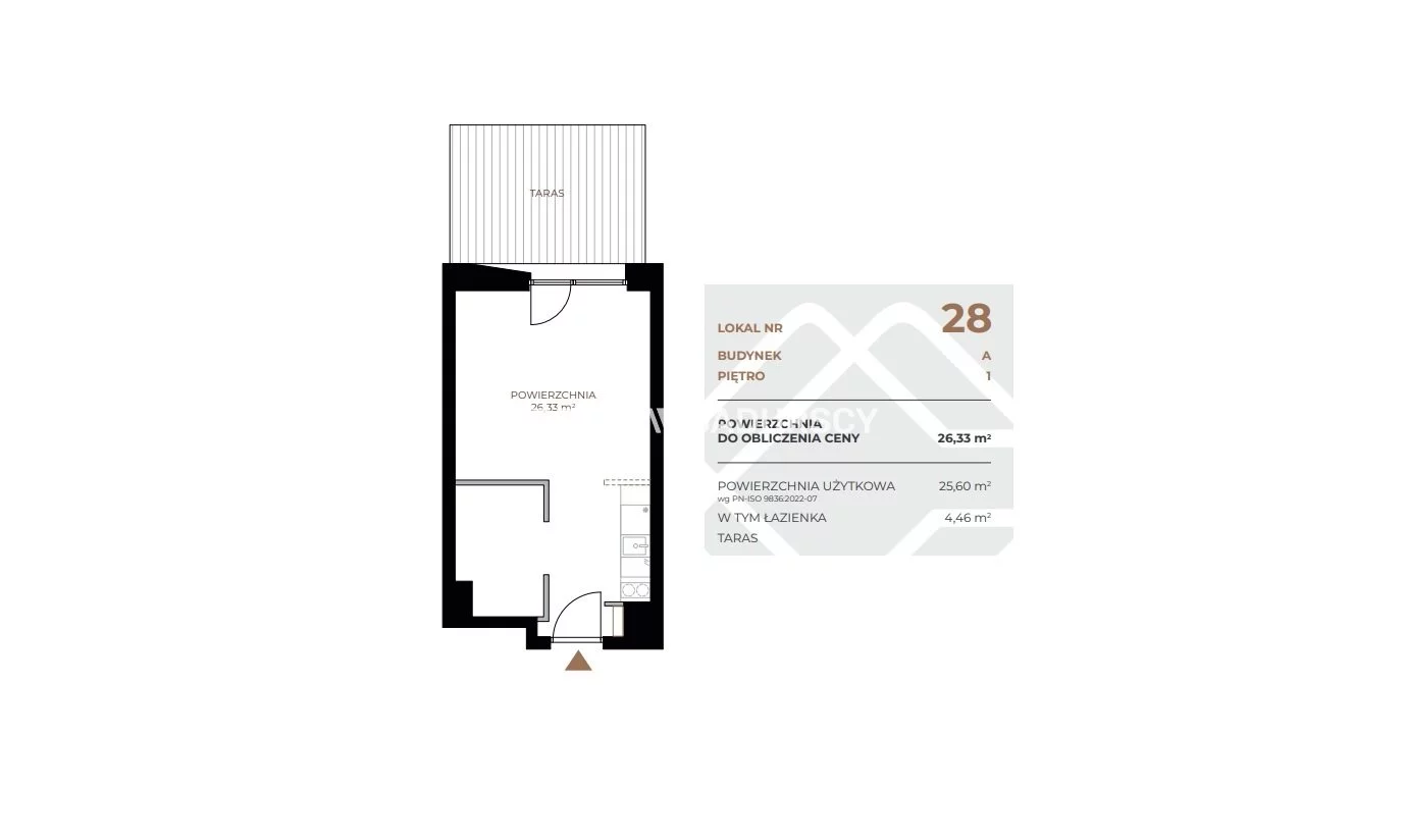 1 pokój, mieszkanie 26,33 m², piętro 1, oferta nr , BS2-MS-311530, Kraków, Grzegórzki, Fabryczna