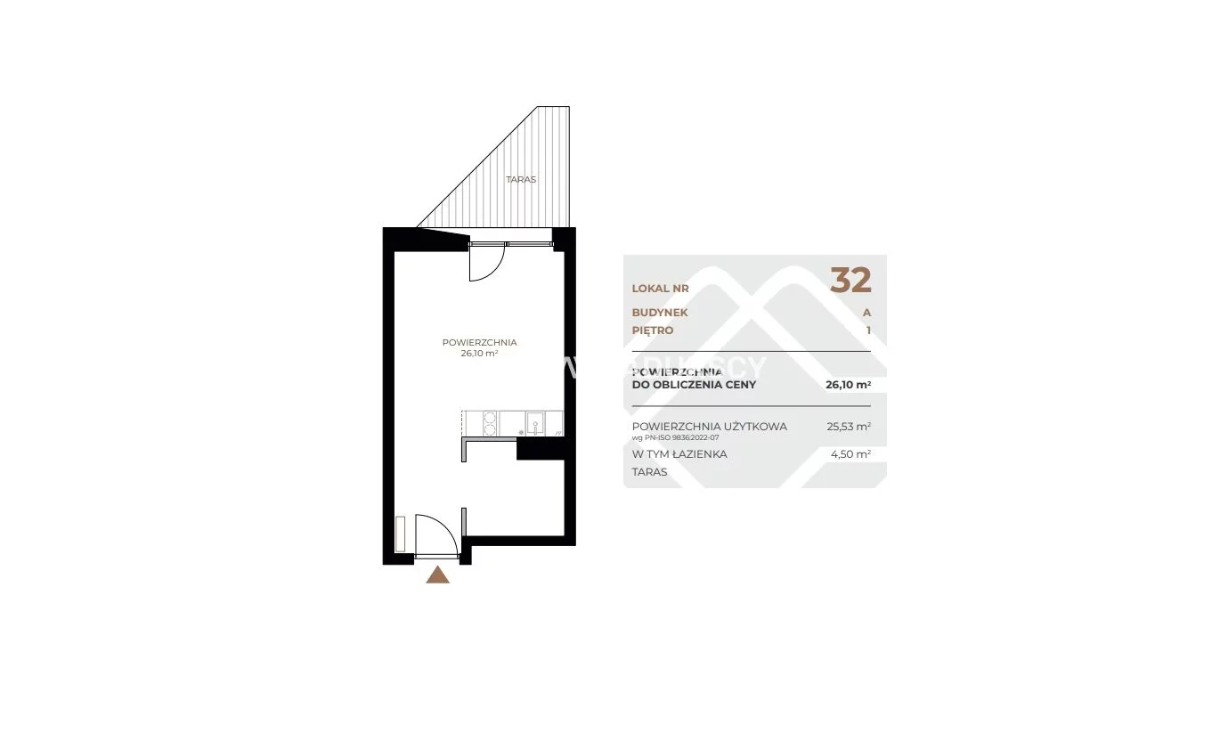 1 pokój, mieszkanie 26,10 m², piętro 1, oferta nr , BS2-MS-311531, Kraków, Grzegórzki, Fabryczna