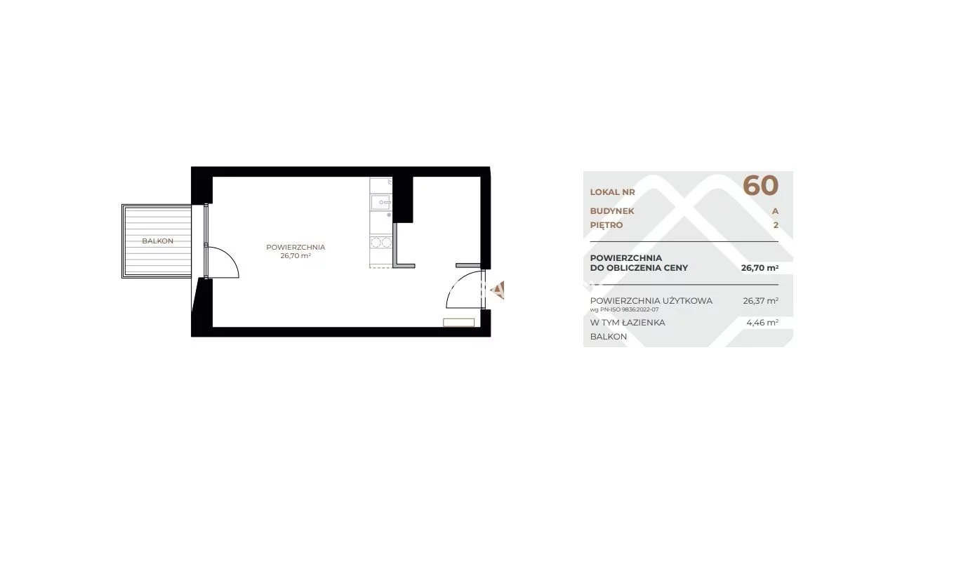 1 pokój, mieszkanie 26,70 m², piętro 2, oferta nr , BS2-MS-311561, Kraków, Grzegórzki, Fabryczna