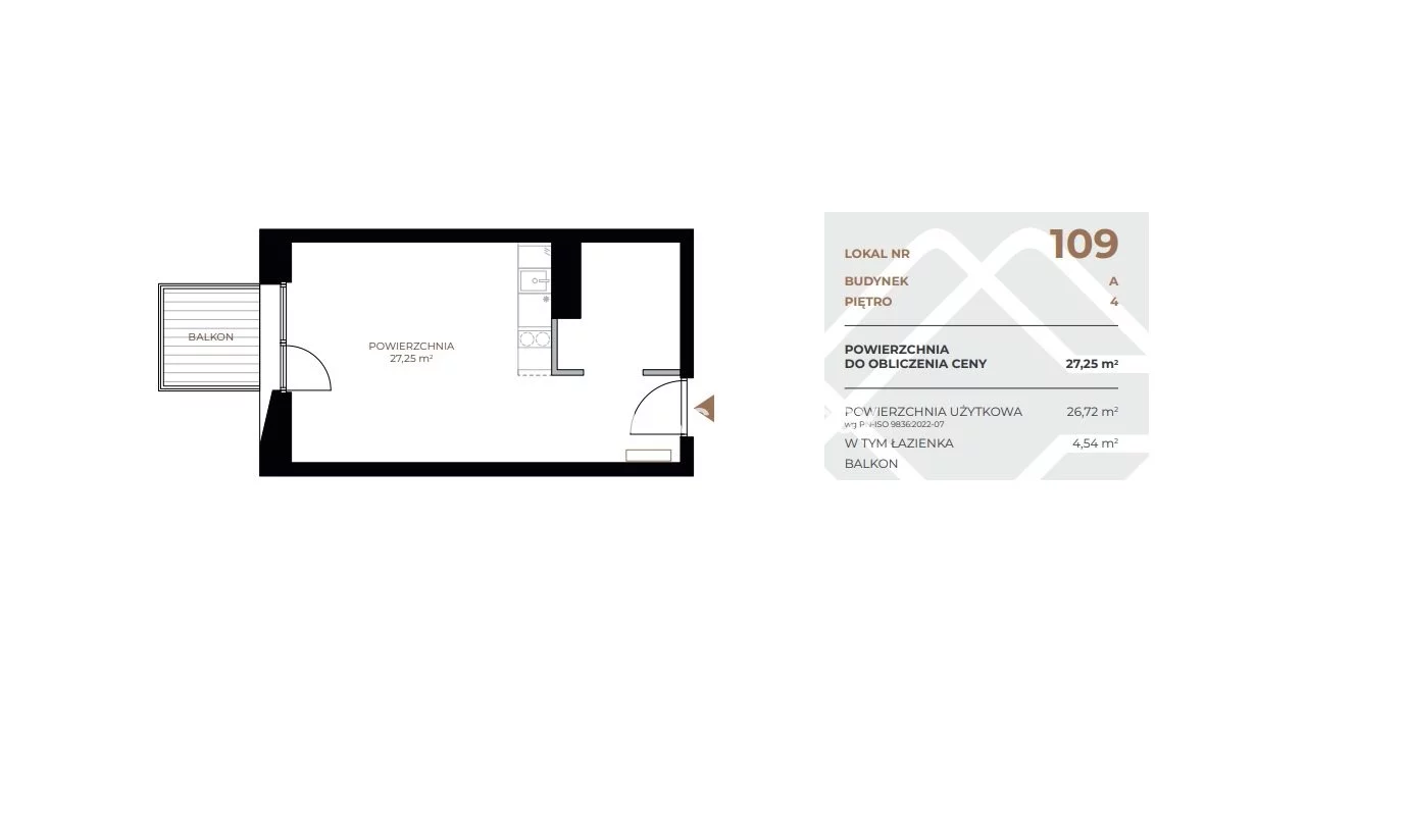 1 pokój, mieszkanie 27,25 m², piętro 4, oferta nr , BS2-MS-311599, Kraków, Grzegórzki, Fabryczna