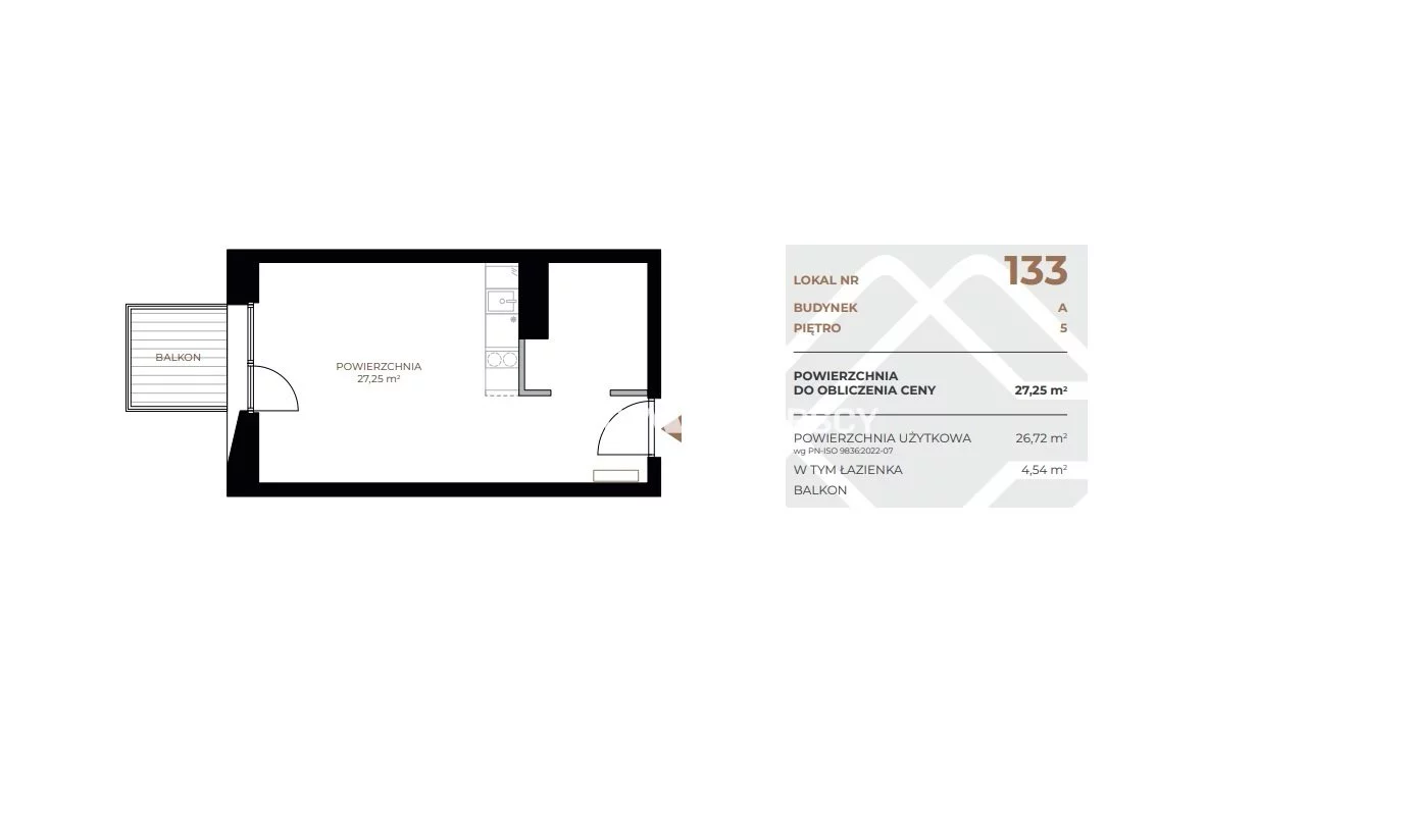 1 pokój, mieszkanie 27,25 m², piętro 5, oferta nr , BS2-MS-311609, Kraków, Grzegórzki, Fabryczna