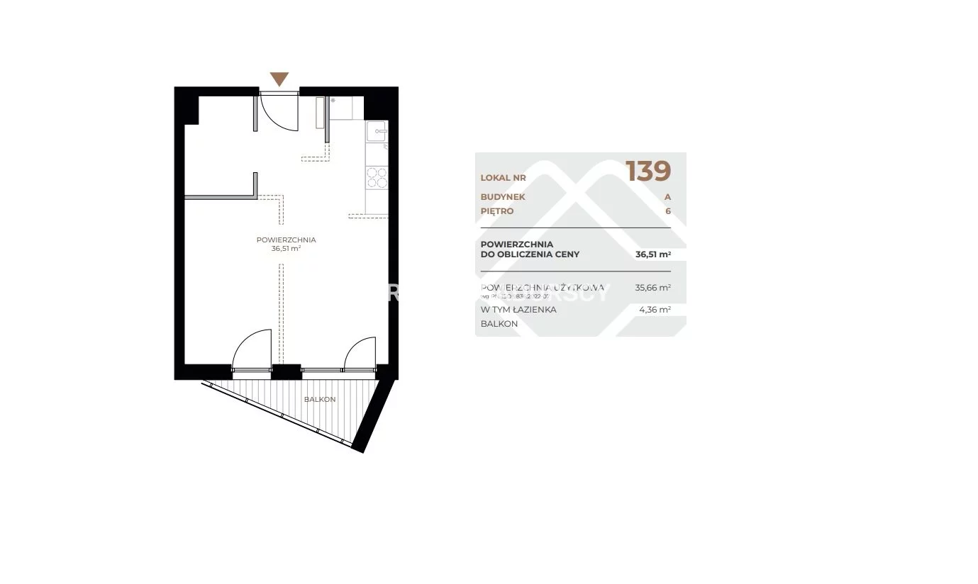 1 pokój, mieszkanie 36,51 m², piętro 6, oferta nr , BS2-MS-311620, Kraków, Grzegórzki, Fabryczna