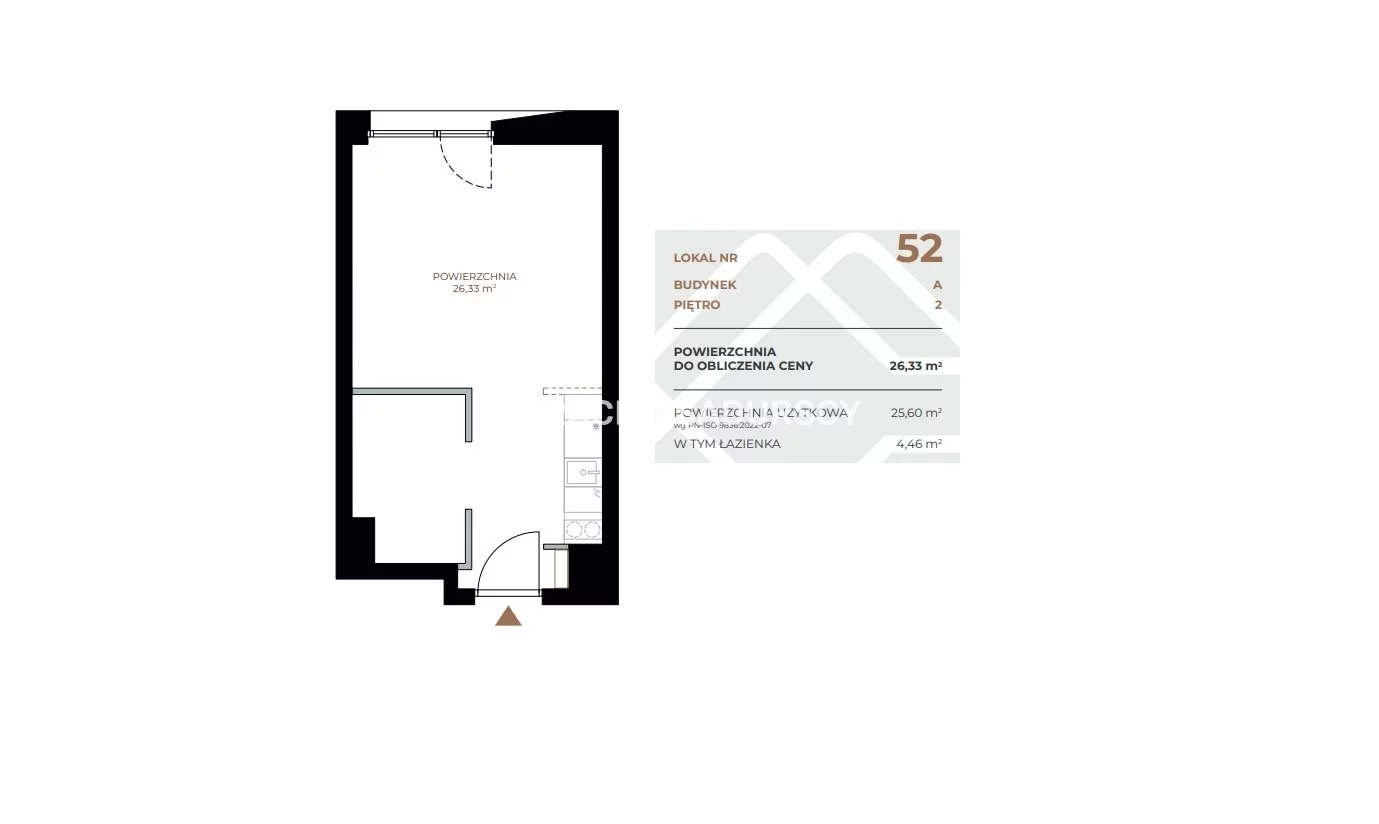 1 pokój, mieszkanie 26,33 m², piętro 2, oferta nr , BS2-MS-311550-1, Kraków, Grzegórzki, Fabryczna