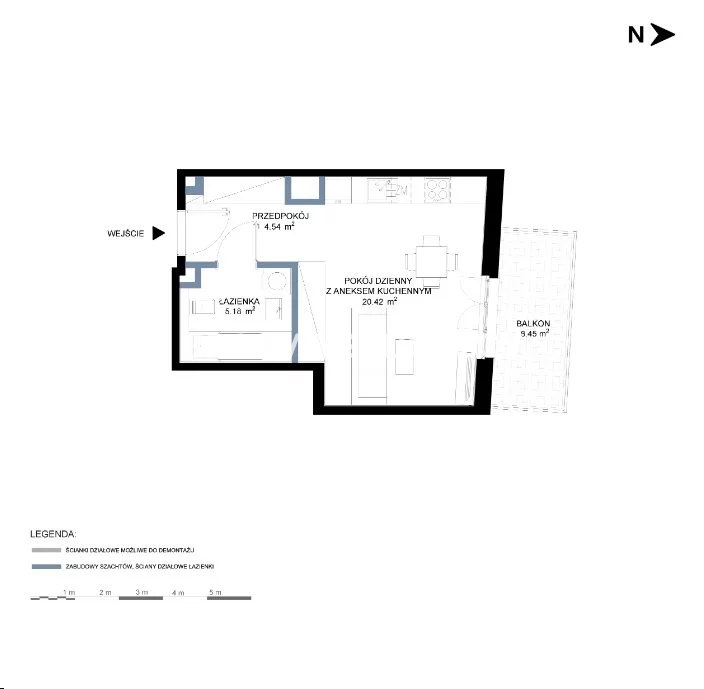 1 pokój, mieszkanie 30,14 m², piętro 1, oferta nr , BS2-MS-302135-23, Kraków, Grzegórzki, Grzegórzki