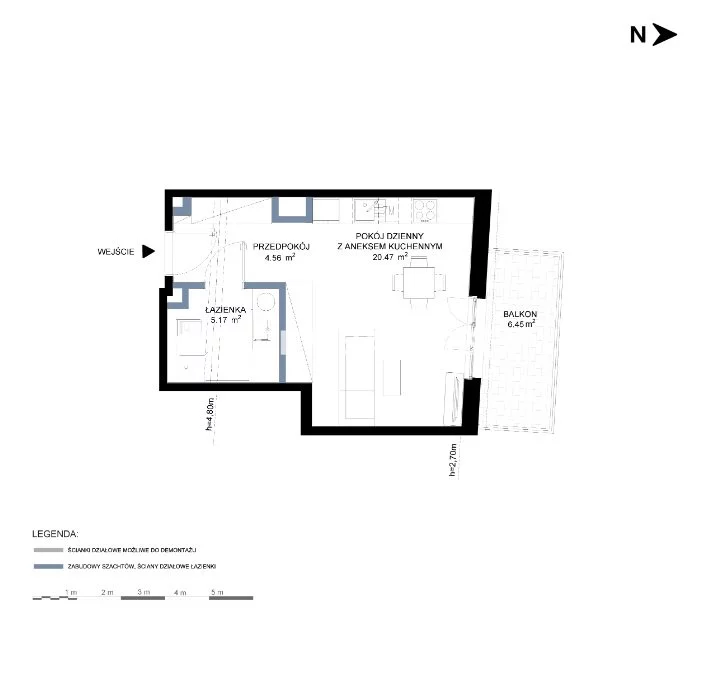 1 pokój, mieszkanie 30,20 m², piętro 2, oferta nr , BS2-MS-302143-23, Kraków, Grzegórzki, Grzegórzki