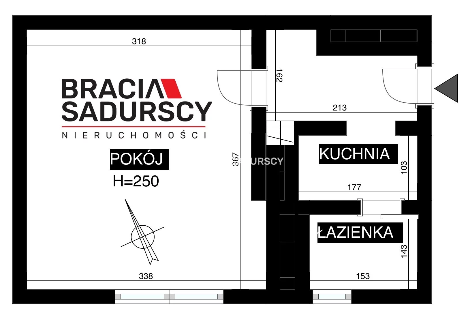 1 pokój, mieszkanie 19,15 m², piętro 2, oferta nr , BS4-MS-312119, Kraków, Krowodrza, Kazimierza Wielkiego