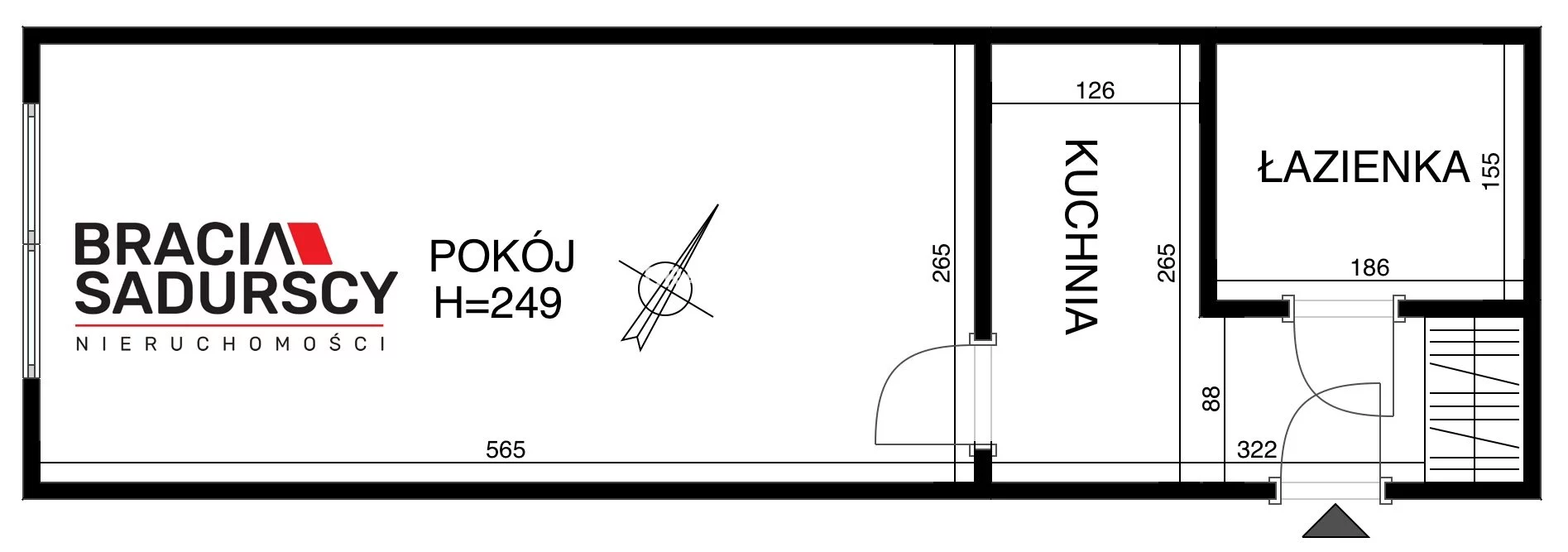 1 pokój, mieszkanie 24,14 m², piętro 7, oferta nr , BS5-MS-310376-3, Kraków, Mistrzejowice, Nowa Huta, os. Kazimierzowskie