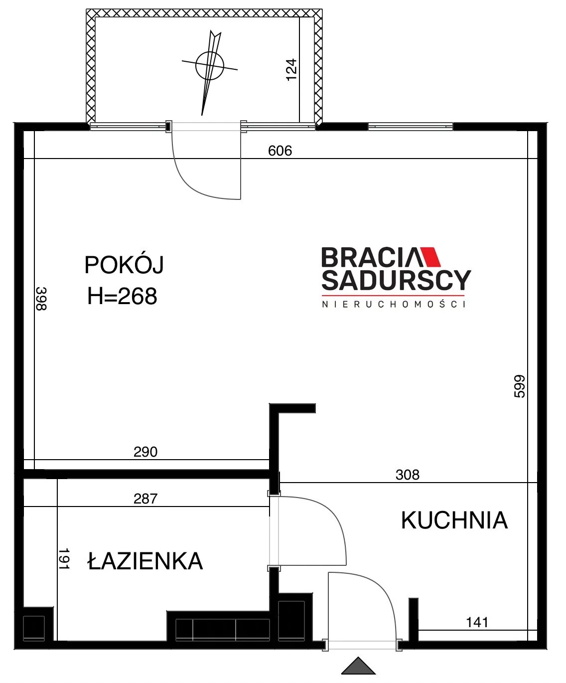 1 pokój, apartament 35,31 m², piętro 2, oferta nr , BS1-MS-308846-14, Kraków, Bronowice, Mydlniki, Myczkowskiego