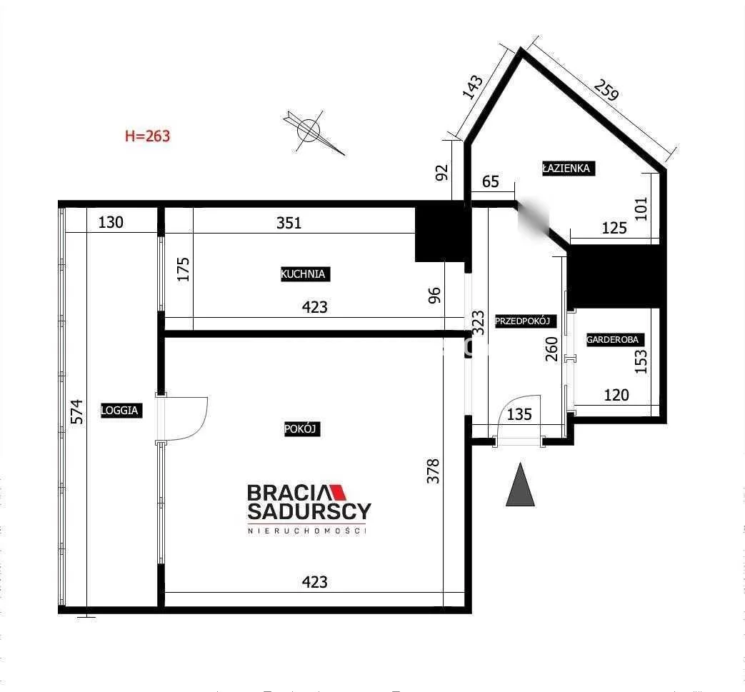 1 pokój, mieszkanie 33,95 m², piętro 7, oferta nr , BS4-MS-311773, Kraków, Mistrzejowice, os. Osiedle Piastów