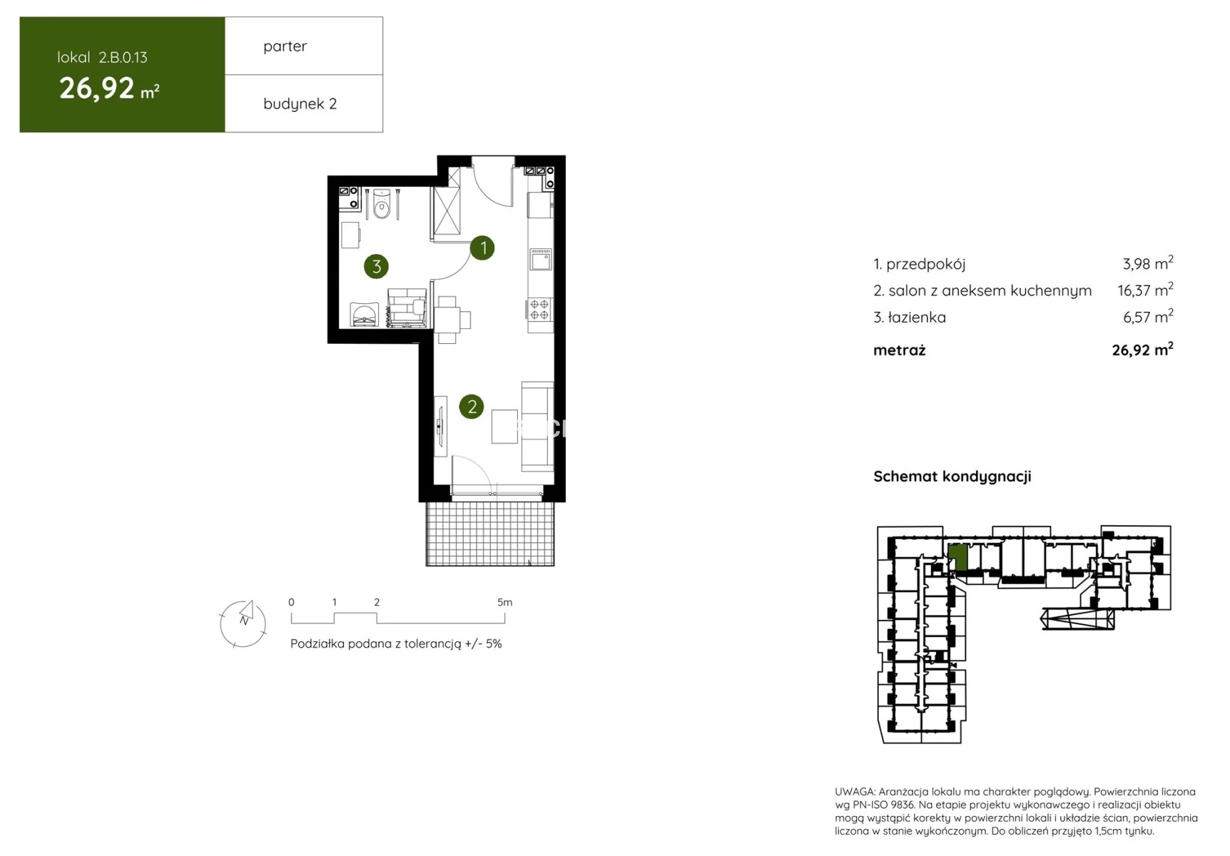 1 pokój, mieszkanie 26,92 m², parter, oferta nr , BS2-MS-304325-16, Kraków, Prądnik Biały, Pękowicka