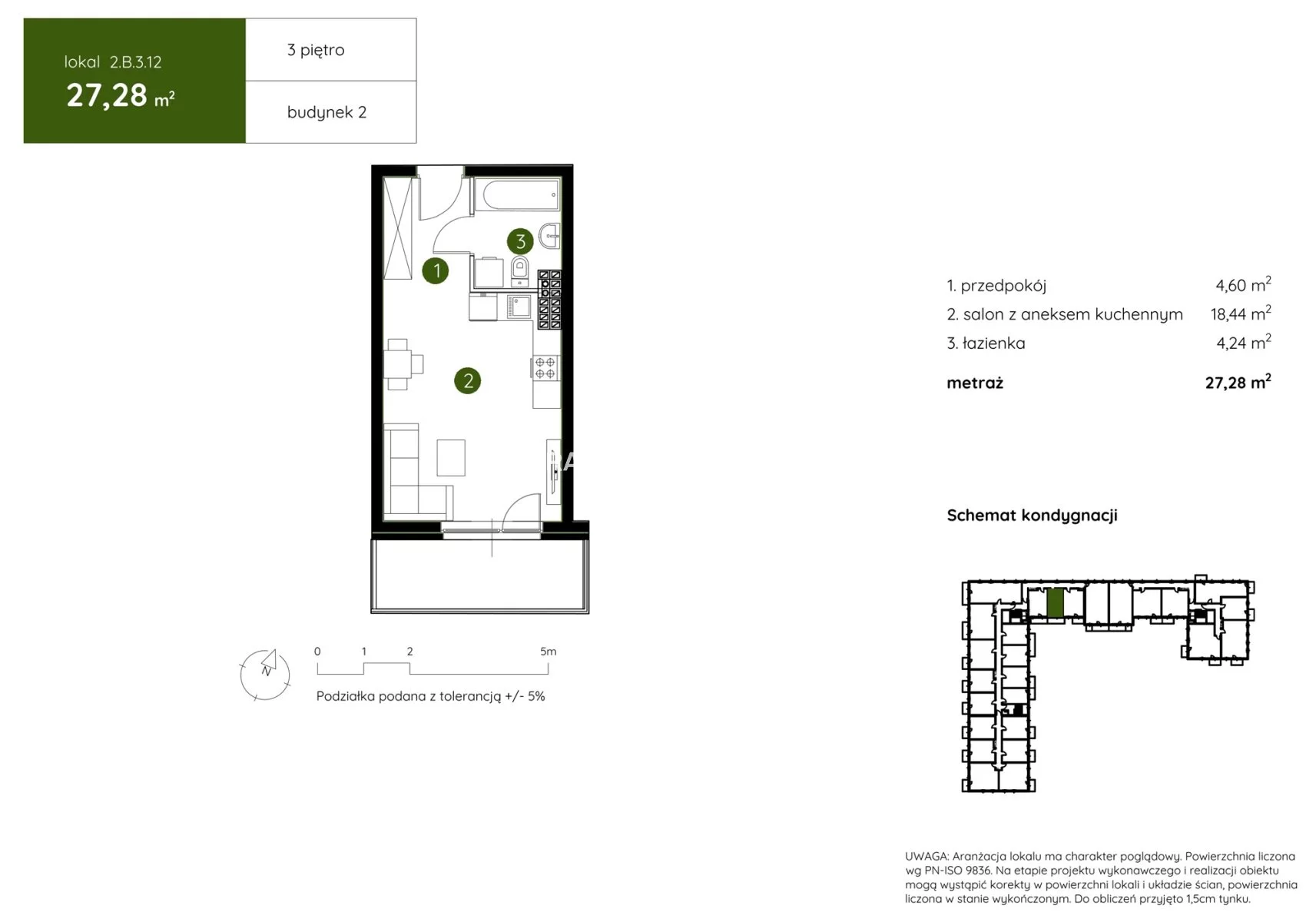1 pokój, mieszkanie 27,28 m², piętro 3, oferta nr , BS2-MS-304422-17, Kraków, Prądnik Biały, Pękowicka
