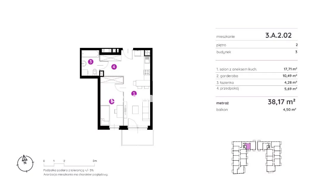 1 pokój, mieszkanie 38,17 m², piętro 2, oferta nr , BS2-MS-298318-23, Kraków, Podgórze, Rydlówka