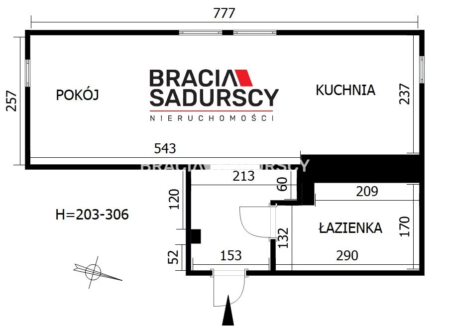1 pokój, mieszkanie 27,38 m², piętro 3, oferta nr , BS4-MS-309854-9, Kraków, Prądnik Czerwony, Sabały