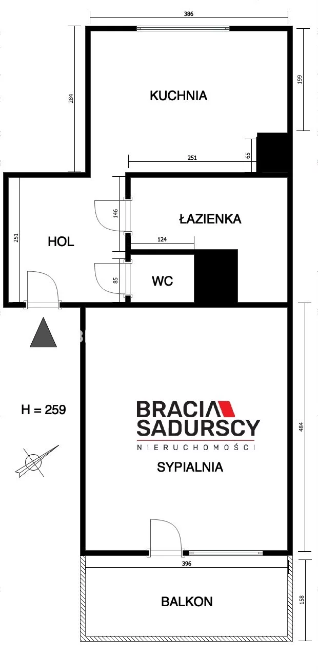 1 pokój, apartament 41,10 m², piętro 2, oferta nr , BS1-MS-310838-4, Kraków, Czyżyny, Śliwkowa
