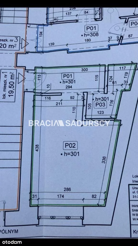1 pokój, mieszkanie 19,50 m², parter, oferta nr , BS4-MS-310116-1, Kraków, Podgórze, św. Kingi