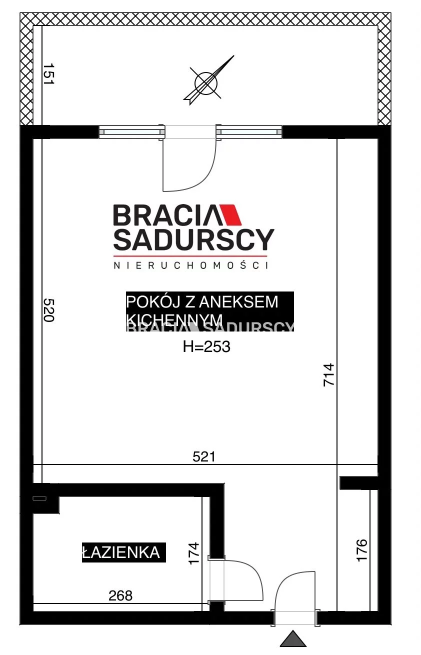 1 pokój, mieszkanie 36,20 m², piętro 1, oferta nr , BS3-MW-312231, Kraków, Dębniki, Ruczaj, prof. Michała Bobrzyńskiego