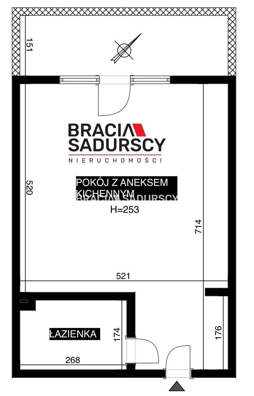 1 pokój, mieszkanie 36,20 m², piętro 1, oferta nr , BS3-MW-312231, Kraków, Dębniki, Ruczaj, prof. Michała Bobrzyńskiego