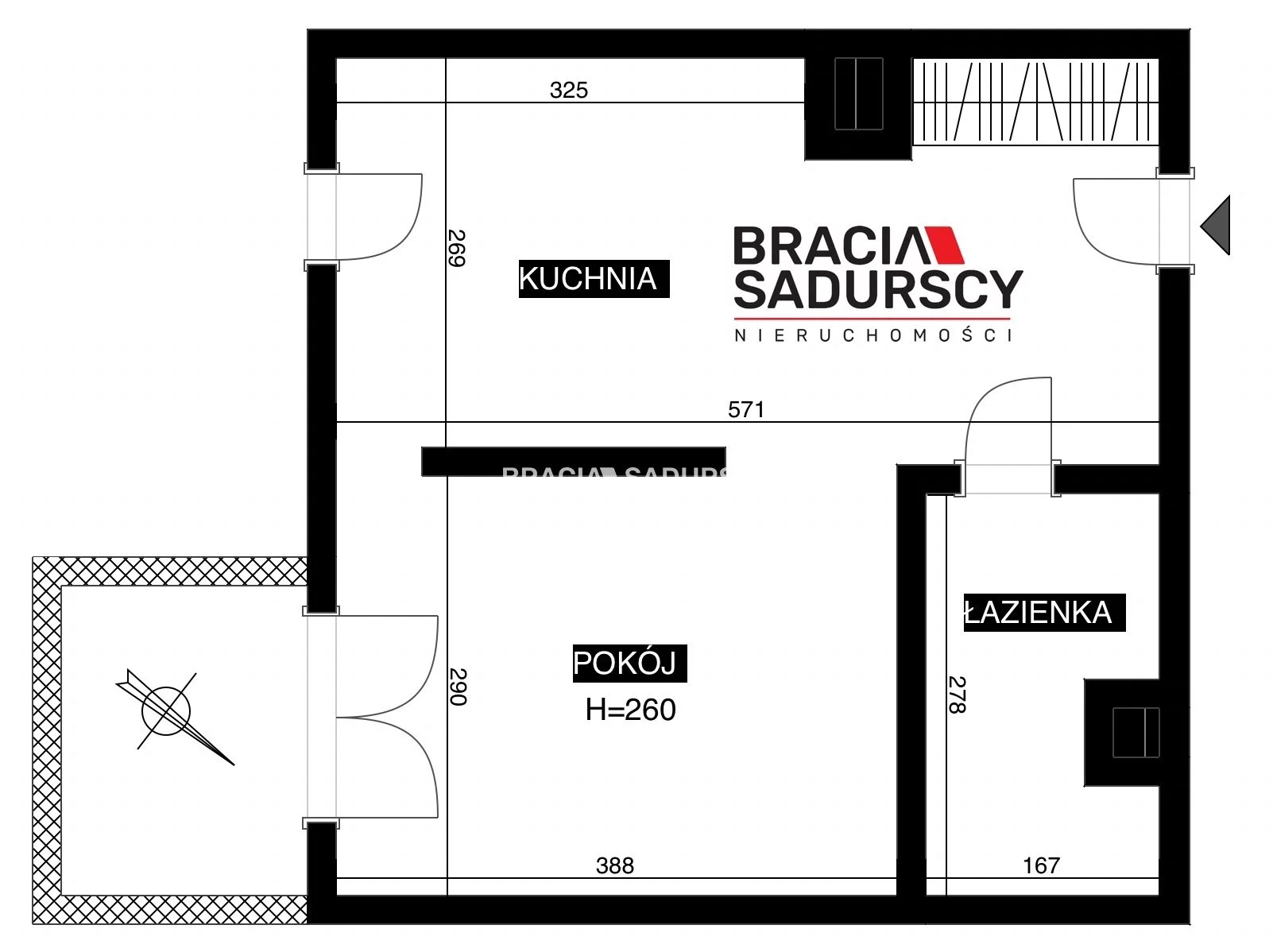 1 pokój, mieszkanie 31,80 m², piętro 4, oferta nr , BS1-MW-312045-19, Kraków, Krowodrza, Prądnicka