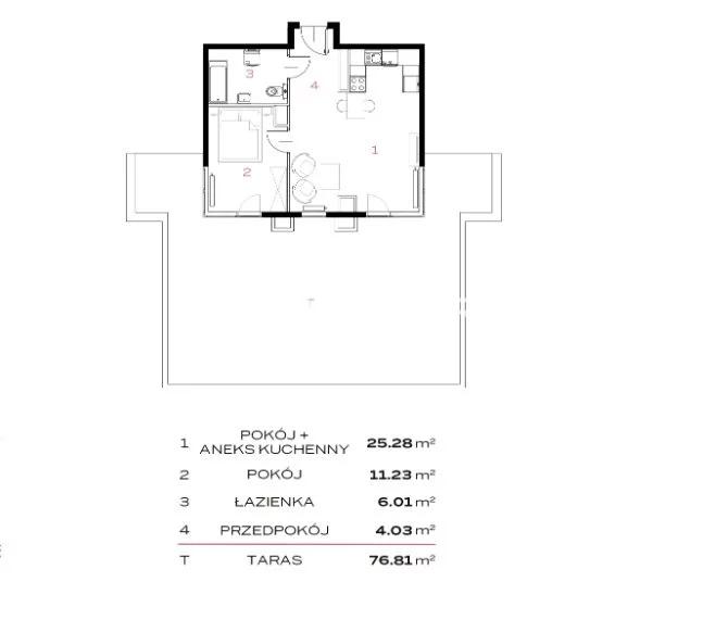 2 pokoje, mieszkanie 46,55 m², piętro 5, oferta nr , BS2-MS-299563-80, Kraków, Prądnik Biały, 29 listopada - okolice