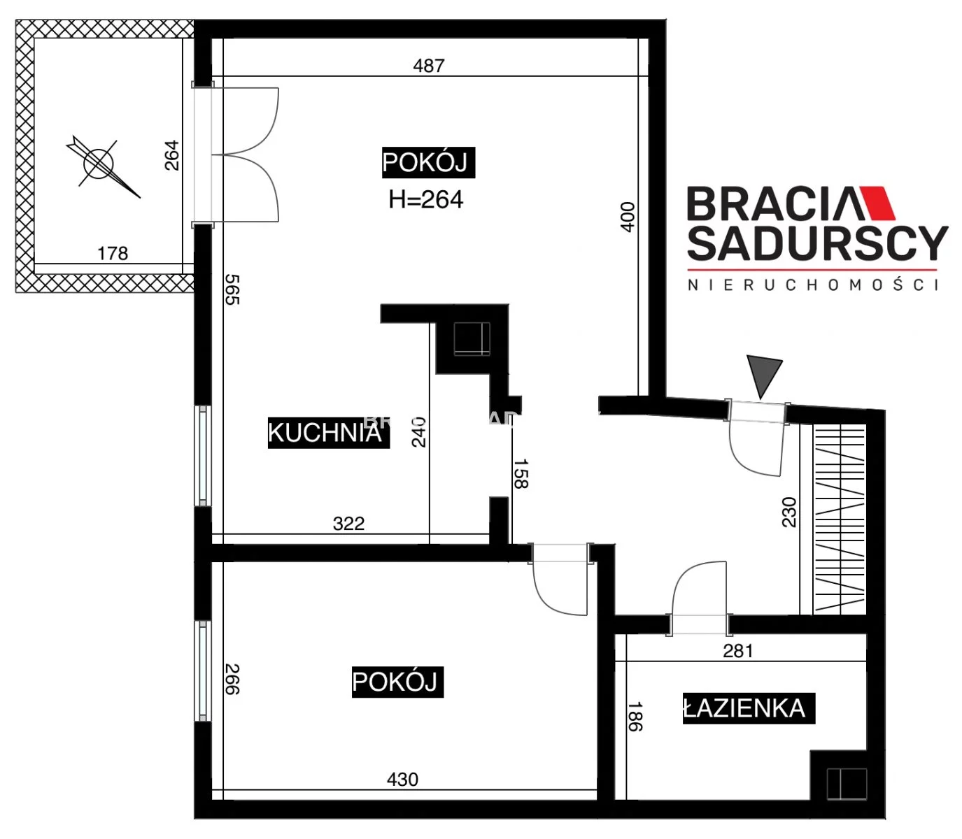 2 pokoje, mieszkanie 48,78 m², piętro 5, oferta nr , BS1-MS-312115, Kraków, Czyżyny, os. Avia