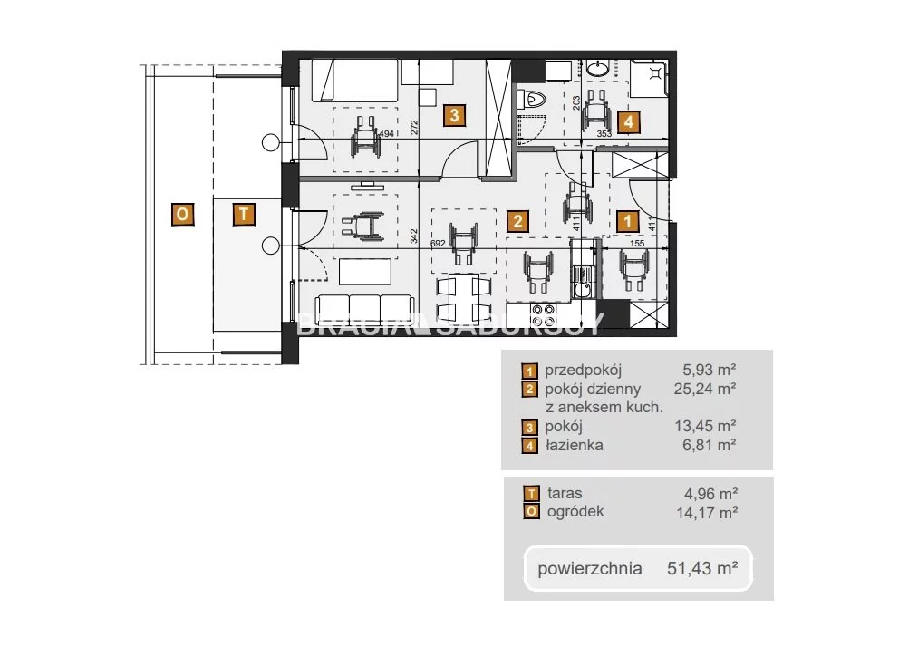 2 pokoje, mieszkanie 51,43 m², parter, oferta nr , BS2-MS-307083-7, Kraków, Dębniki, Babińskiego